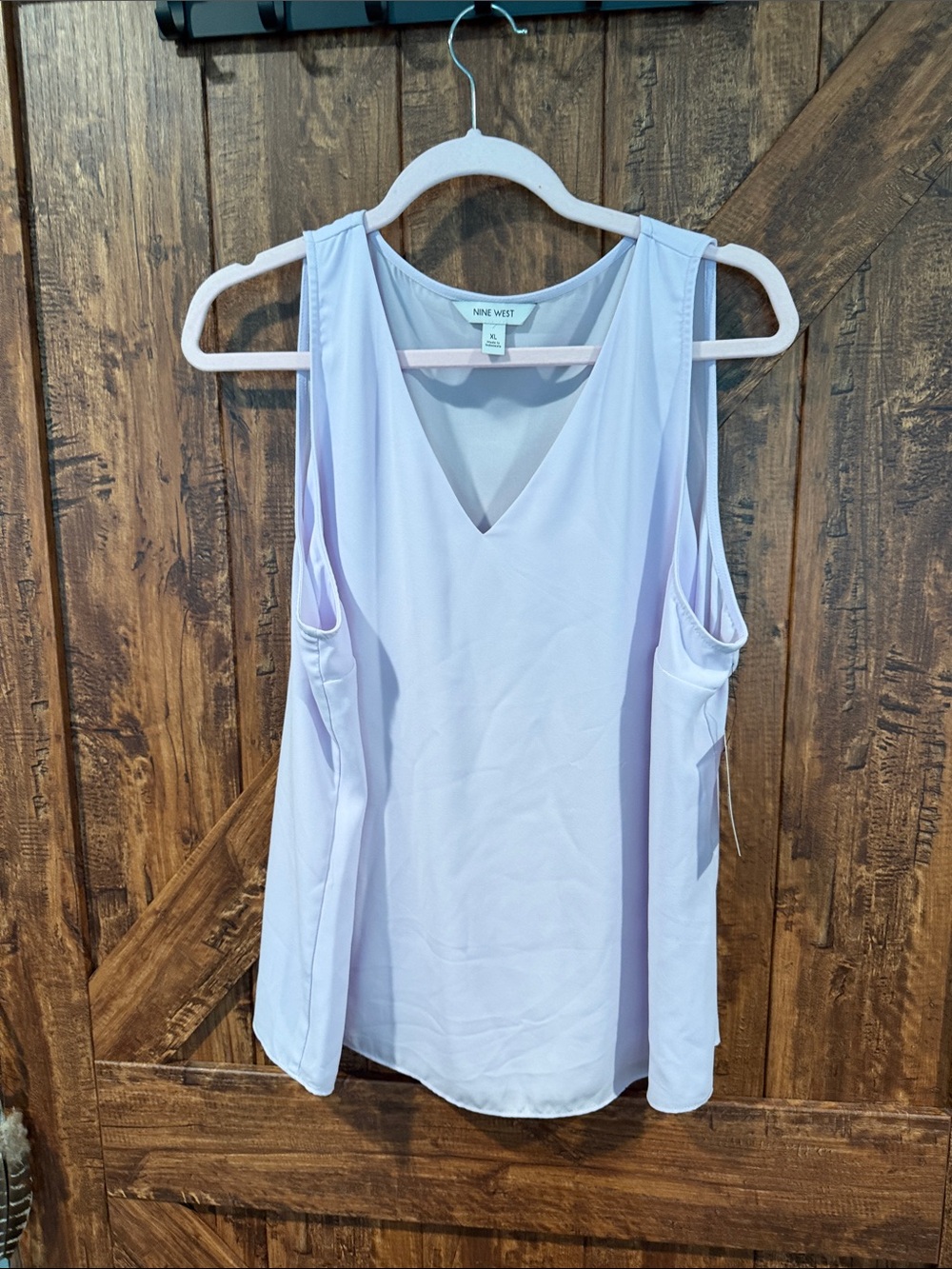 Nine West Light Lavender V-Neck Sleeveless Camisole